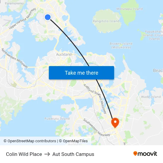 Colin Wild Place to Aut South Campus map