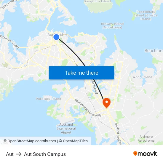 Aut to Aut South Campus map