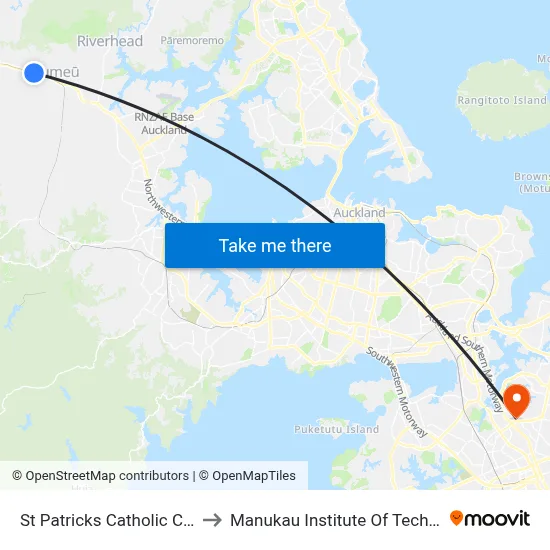 St Patricks Catholic Church to Manukau Institute Of Technology map