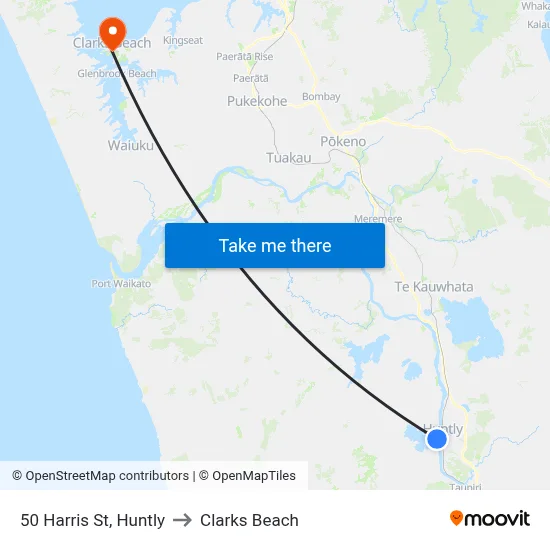 50 Harris St, Huntly to Clarks Beach map