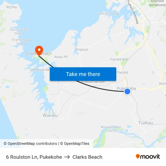 6 Roulston Ln, Pukekohe to Clarks Beach map