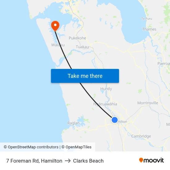 7 Foreman Rd, Hamilton to Clarks Beach map