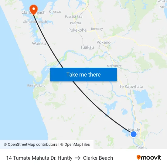 14 Tumate Mahuta Dr, Huntly to Clarks Beach map