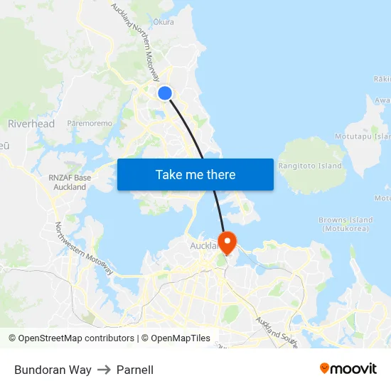 Bundoran Way to Parnell map
