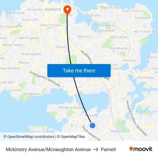 Mckinstry Avenue/Mcnaughton Avenue to Parnell map