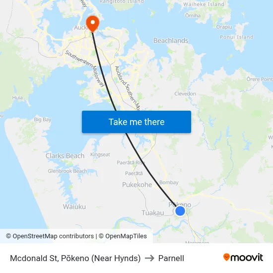 Mcdonald St, Pōkeno (Near Hynds) to Parnell map