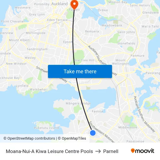 Moana-Nui-A Kiwa Leisure Centre Pools to Parnell map