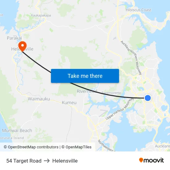 54 Target Road to Helensville map