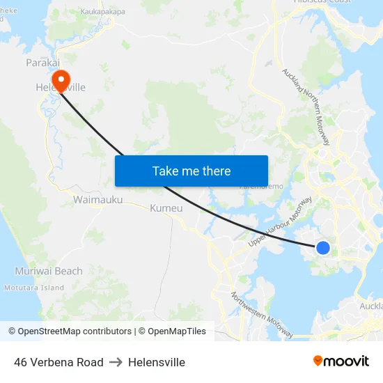 46 Verbena Road to Helensville map