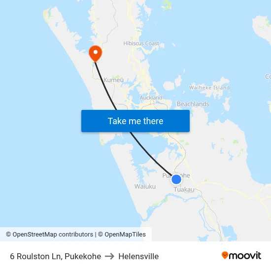 6 Roulston Ln, Pukekohe to Helensville map