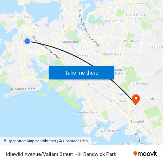 Idlewild Avenue/Valiant Street to Randwick Park map