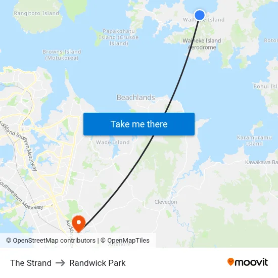 The Strand to Randwick Park map