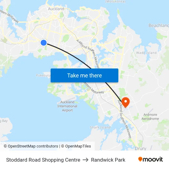 Stoddard Road Shopping Centre to Randwick Park map