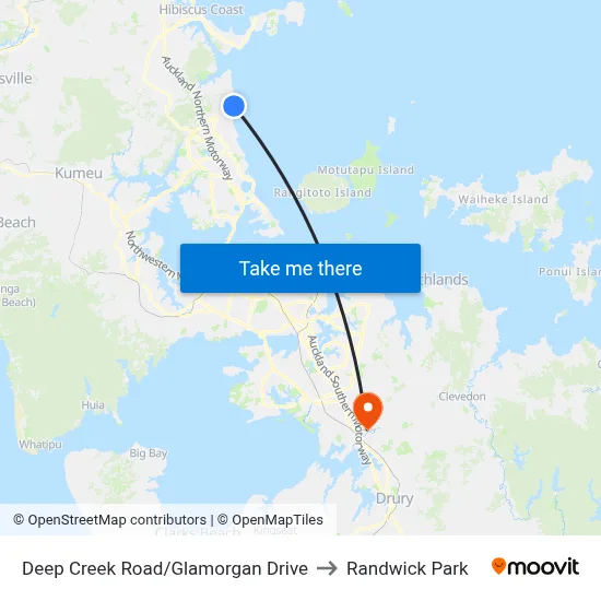 Deep Creek Road/Glamorgan Drive to Randwick Park map