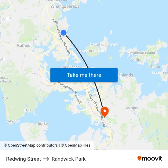 Redwing Street to Randwick Park map