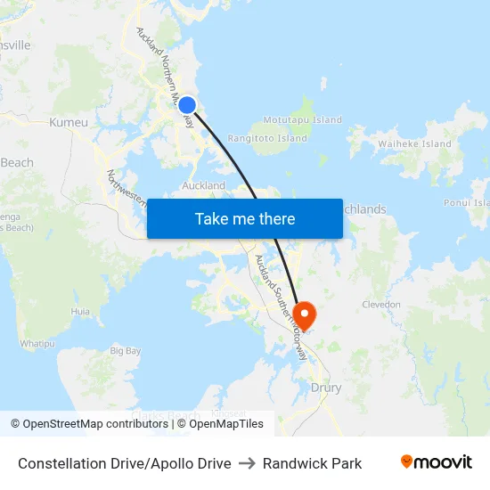 Constellation Drive/Apollo Drive to Randwick Park map
