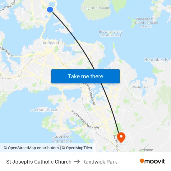 St Joseph's Catholic Church to Randwick Park map