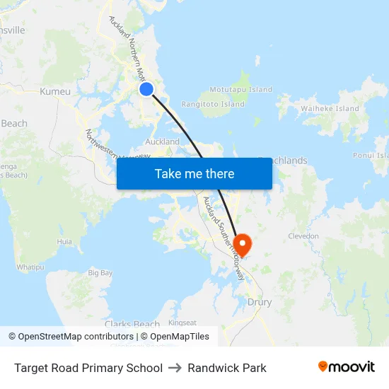 Target Road Primary School to Randwick Park map