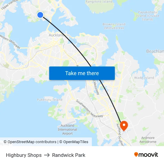 Highbury Shops to Randwick Park map