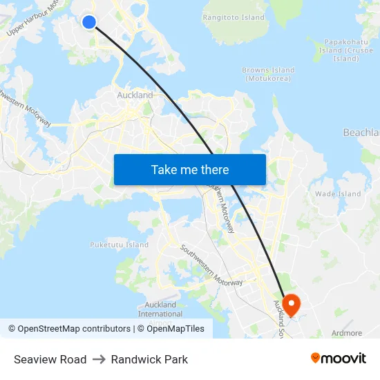 Seaview Road to Randwick Park map