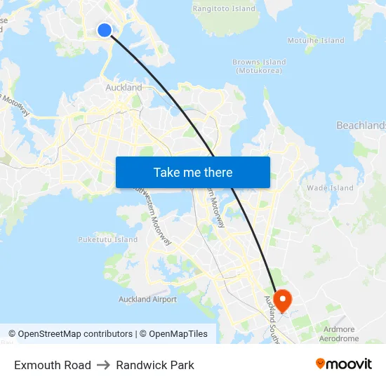 Exmouth Road to Randwick Park map