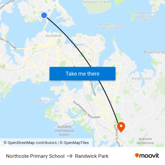 Northcote Primary School to Randwick Park map