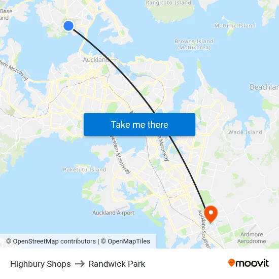 Highbury Shops to Randwick Park map