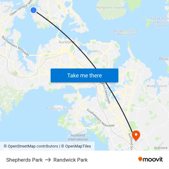 Shepherds Park to Randwick Park map