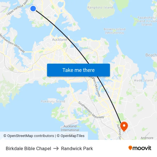 Birkdale Bible Chapel to Randwick Park map