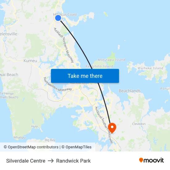 Silverdale Centre to Randwick Park map