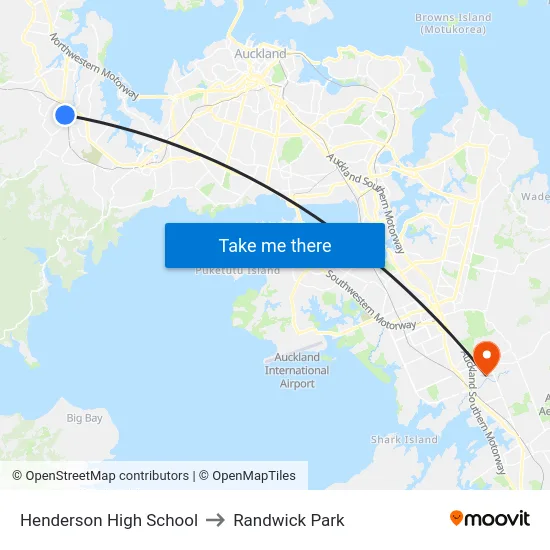 Henderson High School to Randwick Park map