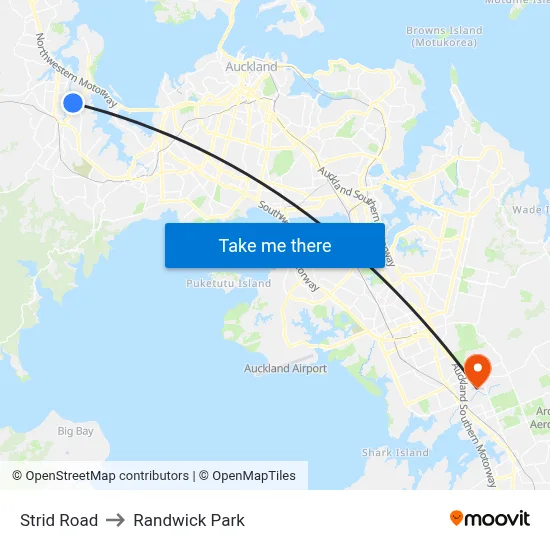 Strid Road to Randwick Park map