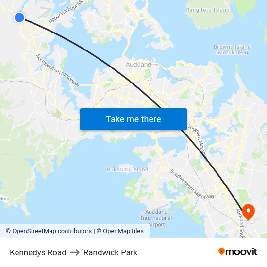 Kennedys Road to Randwick Park map