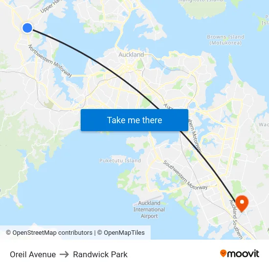 Oreil Avenue to Randwick Park map