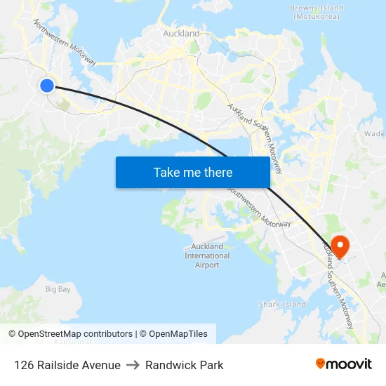 126 Railside Avenue to Randwick Park map