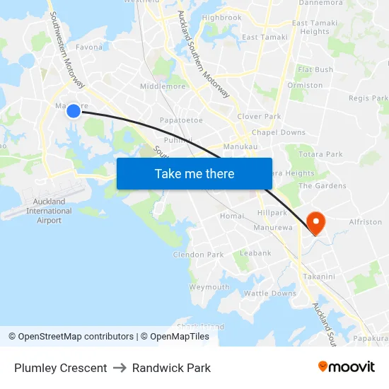 Plumley Crescent to Randwick Park map