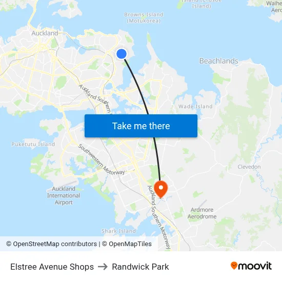 Elstree Avenue Shops to Randwick Park map