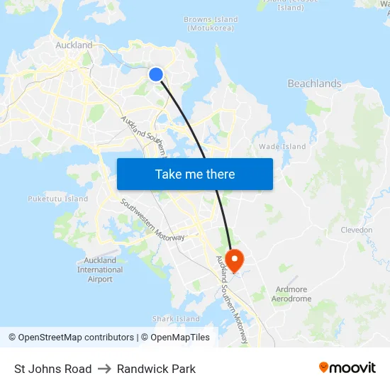 St Johns Road to Randwick Park map