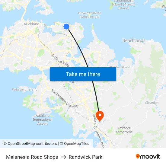 Melanesia Road Shops to Randwick Park map