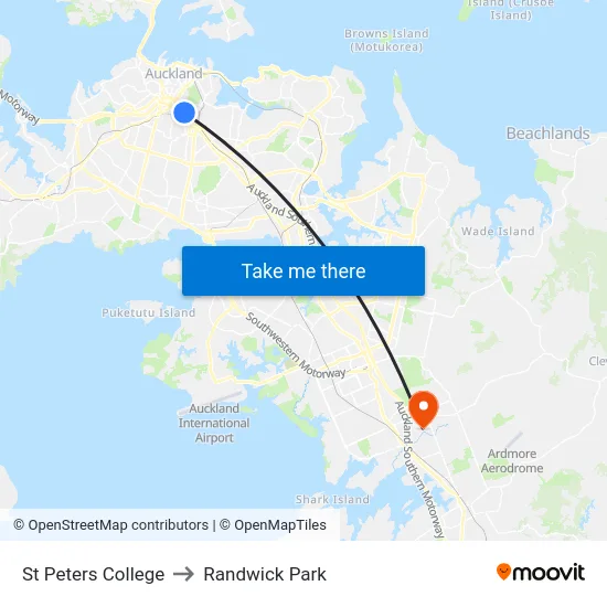 St Peters College to Randwick Park map