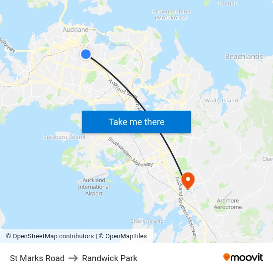 St Marks Road to Randwick Park map