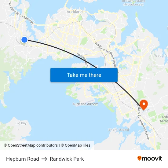 Hepburn Road to Randwick Park map