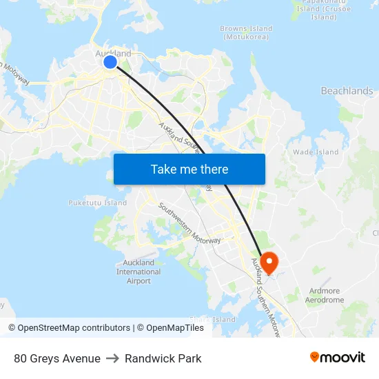 80 Greys Avenue to Randwick Park map