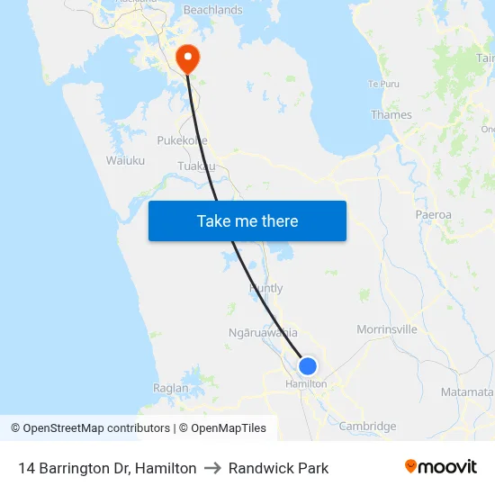 14 Barrington Dr, Hamilton to Randwick Park map