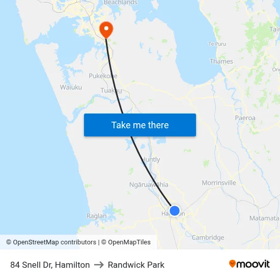84 Snell Dr, Hamilton to Randwick Park map