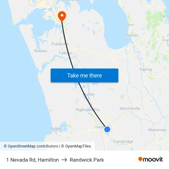 1 Nevada Rd, Hamilton to Randwick Park map