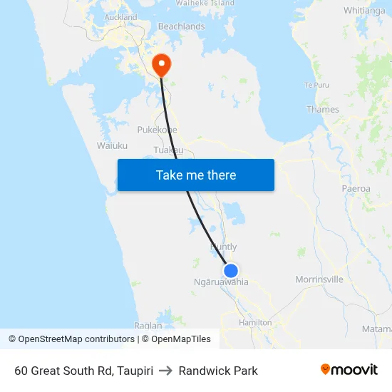 60 Great South Rd, Taupiri to Randwick Park map