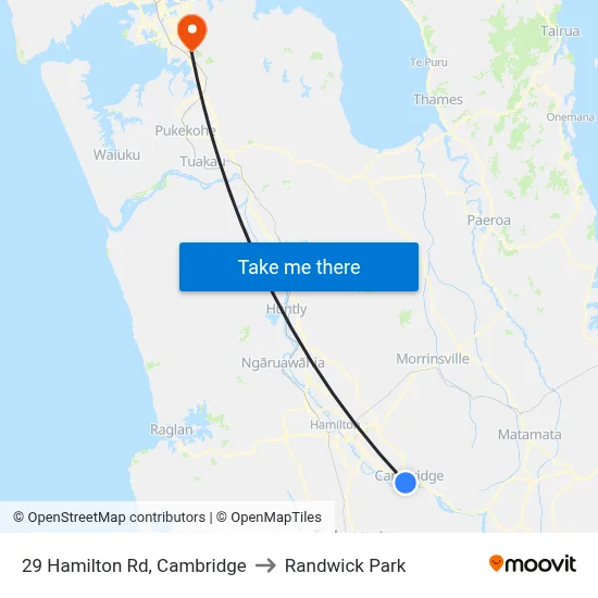 29 Hamilton Rd, Cambridge to Randwick Park map