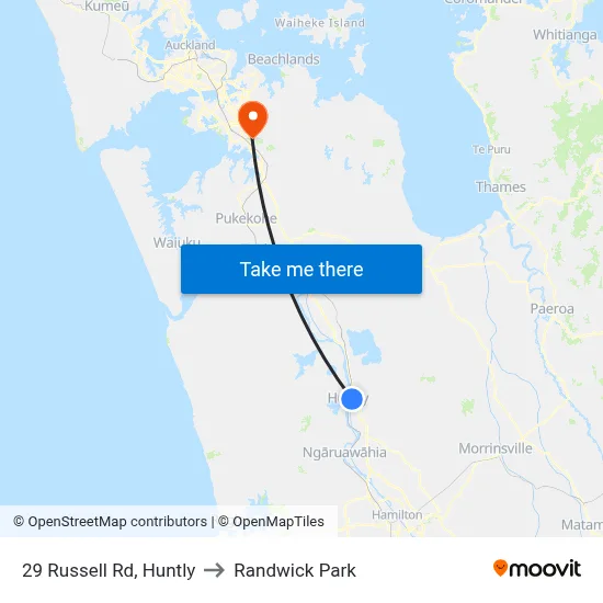 29 Russell Rd, Huntly to Randwick Park map