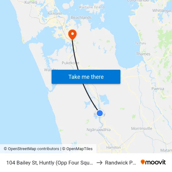104 Bailey St, Huntly (Opp Four Square) to Randwick Park map